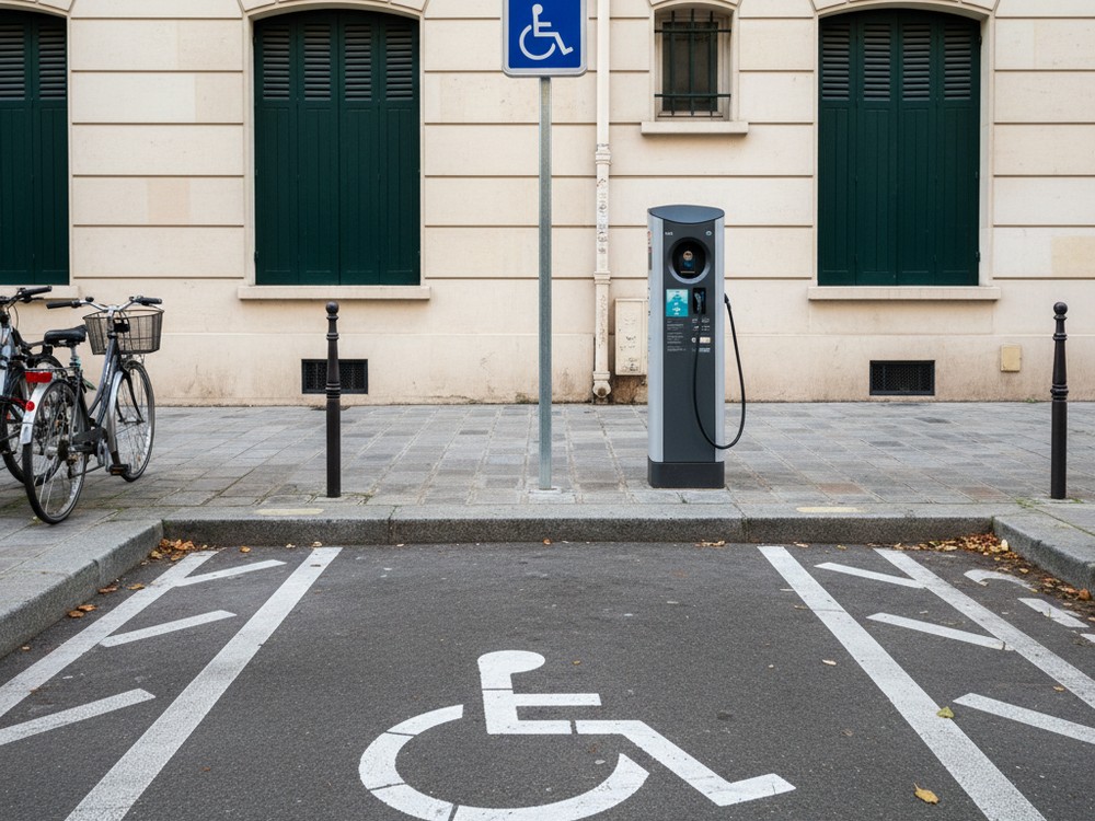 Borne accessible PMR à La Rochelle