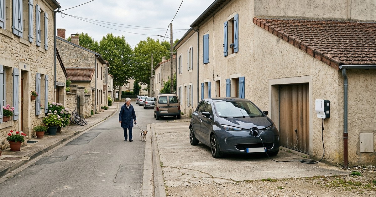 Installation de borne de recharge à L'Houmeau