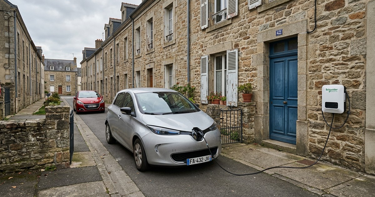 Installation de borne de recharge à Puilboreau
