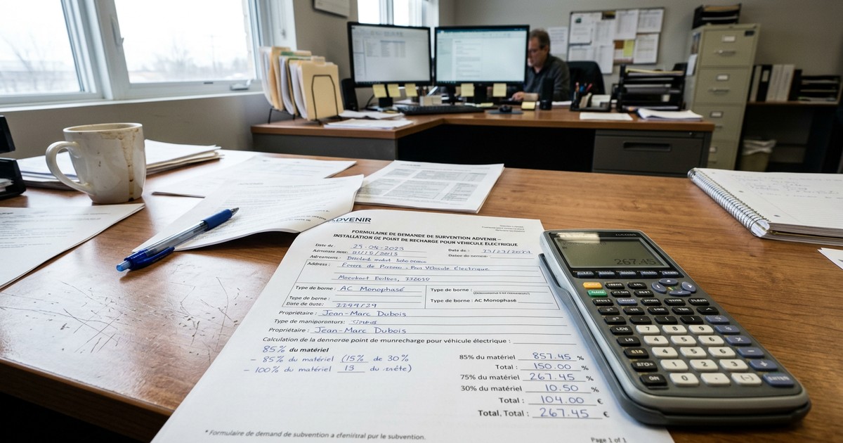 Dossier d'aides ADVENIR pour borne de recharge à La Rochelle