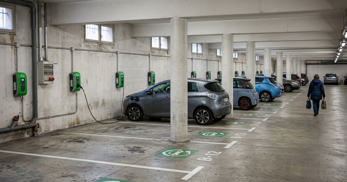 Bornes de recharge en parking de copropriété à La Rochelle