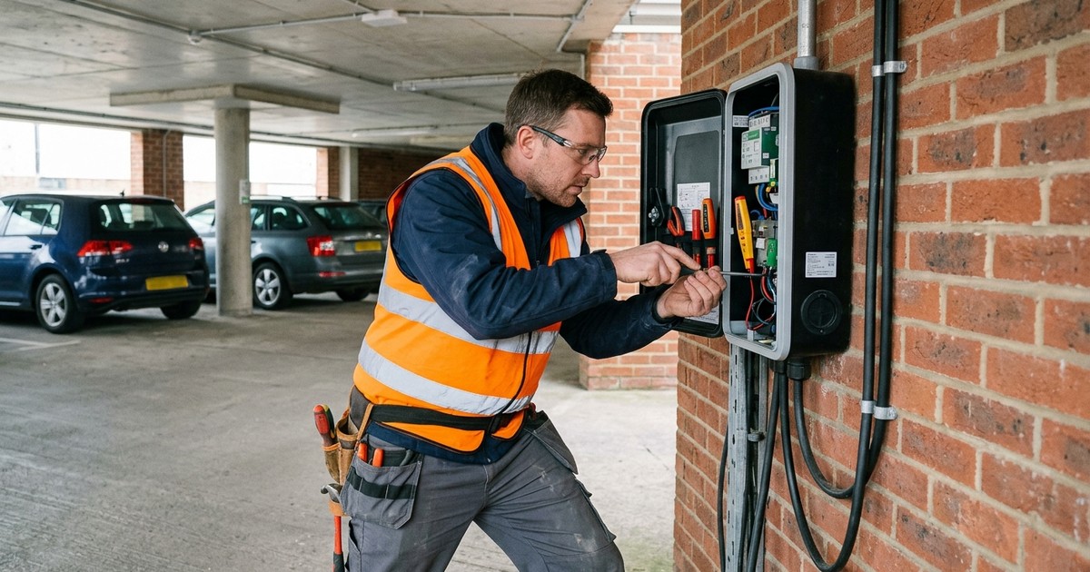 Maintenance annuelle d'une borne de recharge à La Rochelle